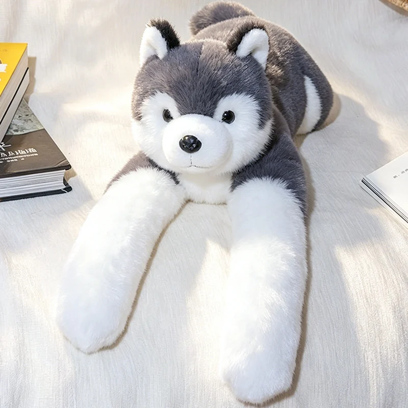 Katt husky gosedjur som viktad kattkudde i med långarmad form och sex djurmotiv, 55 cm 7 Katt husky gosedjur som viktad kattkudde i med långarmad form och sex djurmotiv, 55 cm - Bild 7
