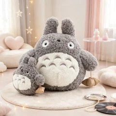 Totoro gosedjur med mjuk, fluffig yta och söt anime- och tecknad stil, 16–35 cm