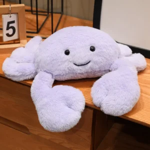 Handgjort crab gosedjur i kawaii- och animeinspirerad tecknad stil, lurvigt, 25–45 cm 17 Handgjort crab gosedjur i kawaii- och animeinspirerad tecknad stil, lurvigt, 25–45 cm