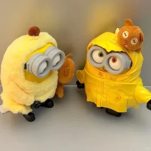 Minions Bob och Tim, fluffiga nyckelringar med cosplaykläder för barn och fans som present 13 Minions Bob och Tim, fluffiga nyckelringar med cosplaykläder för barn och fans som present