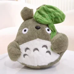 Totoro gosedjur som plyschkudde i söt tecknad animeinspirerad stil, 22–30 cm