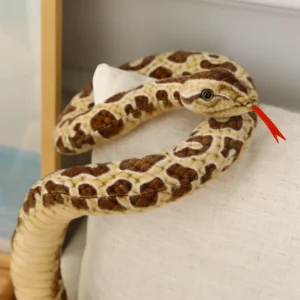 Python gosedjur, lång och jättestor med realistisk design i gyllene ton, 200 cm 10 Python gosedjur, lång och jättestor med realistisk design i gyllene ton, 200 cm