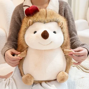Sött och naturtroget hedgehog gosedjur format som en mjuk plyschkudde, 16–32 cm