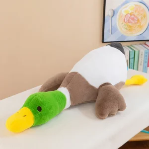 Kawaii anka gosedjur, stor mjuk sovkudde med gåsdesign, som present, 70–115 cm