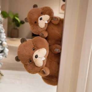 Fluffigt beaver gosedjur som sittande figur, söt födelsedagspresent för barn, 35–45 cm 8 Fluffigt beaver gosedjur som sittande figur, söt födelsedagspresent för barn, 35–45 cm