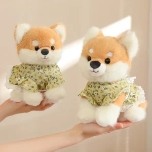 Shiba Inu som hund gosedjur och hundkudde, supersöt och klädd, 25–35 cm, julklapp 10 Shiba Inu som hund gosedjur och hundkudde, supersöt och klädd, 25–35 cm, julklapp