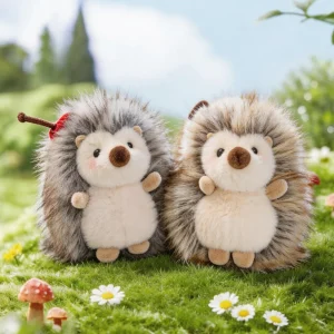 Lejon som nyckelring, söt and adorable och Mini, igelkottar mjuk fluffig ryggsäcken
