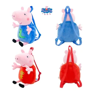 Gris som nyckelring, Peppa or George och söt, ryggsäck grisfigur tecknad stil