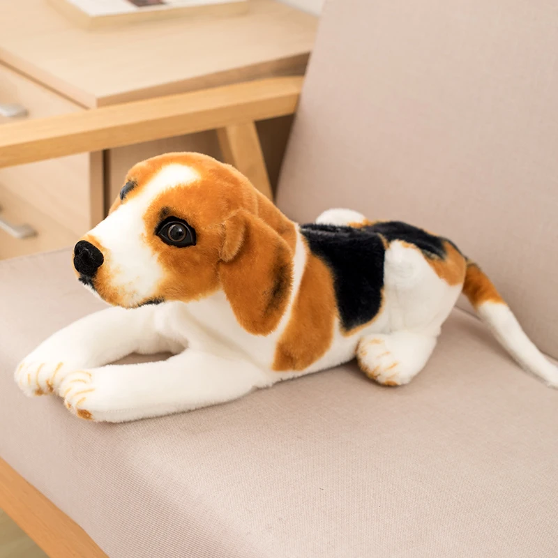 Hund gosedjur med naturtroget valpmotiv och förvaring för näsduksbox, 46 cm 8 Hund gosedjur med naturtroget valpmotiv och förvaring för näsduksbox, 46 cm - Bild 8