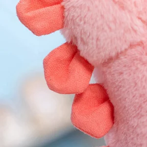 Mjuk rosa dinosaurie gosedjur med söt design som kramkudde och sovkompis, 20–25 cm