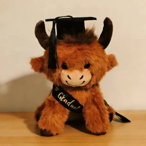 Ko gosedjur, kawaii style och söt, stil höglandskoform examensdetaljer, 25 cm 10 Ko gosedjur, kawaii style och söt, stil höglandskoform examensdetaljer, 25 cm