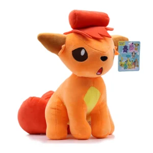 Vulpix räv gosedjur från Pokémon, sittande plyschkudde med sex svansar i anime-stil 22 Vulpix räv gosedjur från Pokémon, sittande plyschkudde med sex svansar i anime-stil