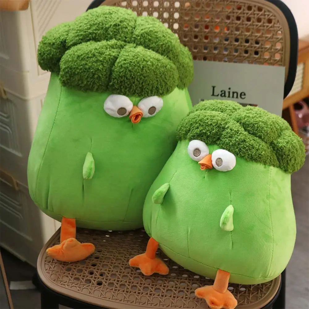 Kyckling gosedjur med broccoliinspirerad design i söt, tecknad och kreativ stil 2 Kyckling gosedjur med broccoliinspirerad design i söt, tecknad och kreativ stil - Bild 2