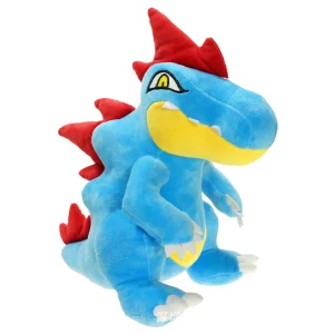Feraligatr gosedjur, söt och Water type, pokémon krokodil vatten design