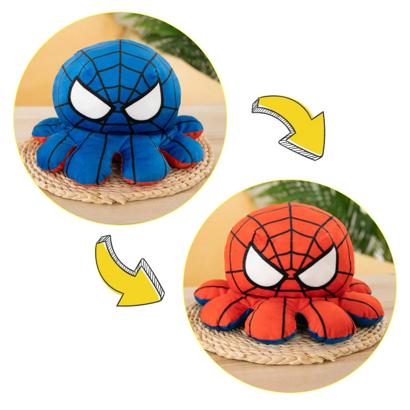 Marvel Avengers bläckfisk gosedjur som kan vändas med Iron Man i tecknad stil 4 Marvel Avengers bläckfisk gosedjur som kan vändas med Iron Man i tecknad stil - Bild 4