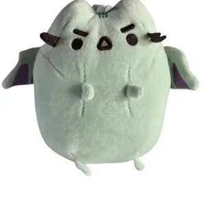 Pusheen katt och enhörning gosedjur i kawaii-stil med munk, glass- och pizzamotiv