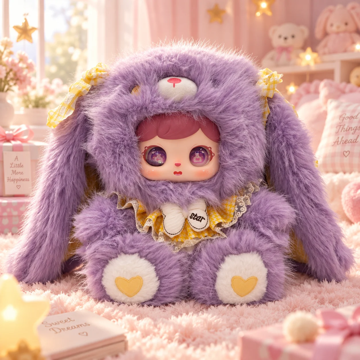 Sweet Bunny Wonderland, set med nio mjuka och fluffiga kanindockor i kawaii-stil 14 Sweet Bunny Wonderland, set med nio mjuka och fluffiga kanindockor i kawaii-stil - Bild 14