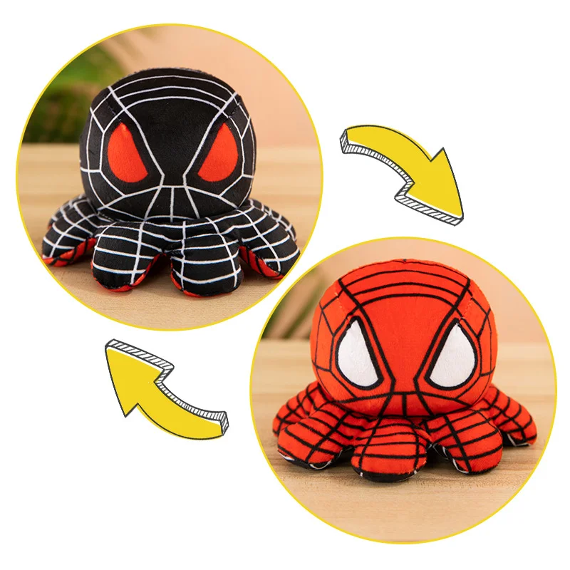 Marvel Avengers bläckfisk gosedjur som kan vändas med Iron Man i tecknad stil 7 Marvel Avengers bläckfisk gosedjur som kan vändas med Iron Man i tecknad stil - Bild 7