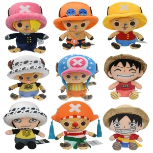 Alternative view of Tony Chopper apa gosedjur från ONE PIECE med Straw Hat-piraternas emblem, 20 cm