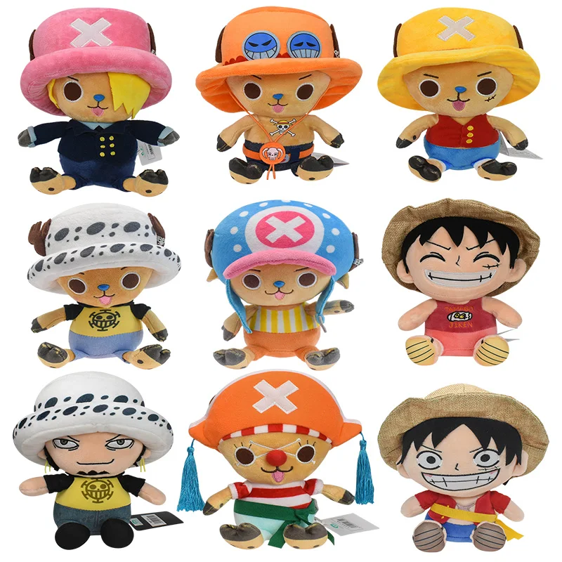 Tony Chopper apa gosedjur från ONE PIECE med Straw Hat-piraternas emblem, 20 cm 2 Tony Chopper apa gosedjur från ONE PIECE med Straw Hat-piraternas emblem, 20 cm - Bild 2