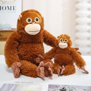 Apa gosedjur i tecknad stil med gorilla, schimpans- och orangutangmotiv, 30–90 cm 10 Apa gosedjur i tecknad stil med gorilla, schimpans- och orangutangmotiv, 30–90 cm