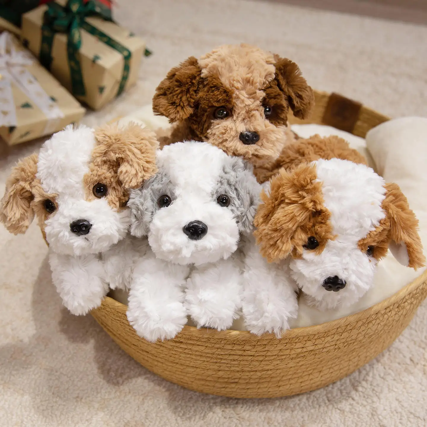 Liggande valp som hund gosedjur i mjuk plyschkudde med realistisk form, 32–48 cm 2 Liggande valp som hund gosedjur i mjuk plyschkudde med realistisk form, 32–48 cm - Bild 2