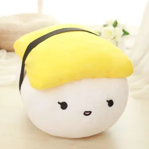 Mjukt gosedjur som plyschkudde med kreativ sushi-design i flera figurvarianter