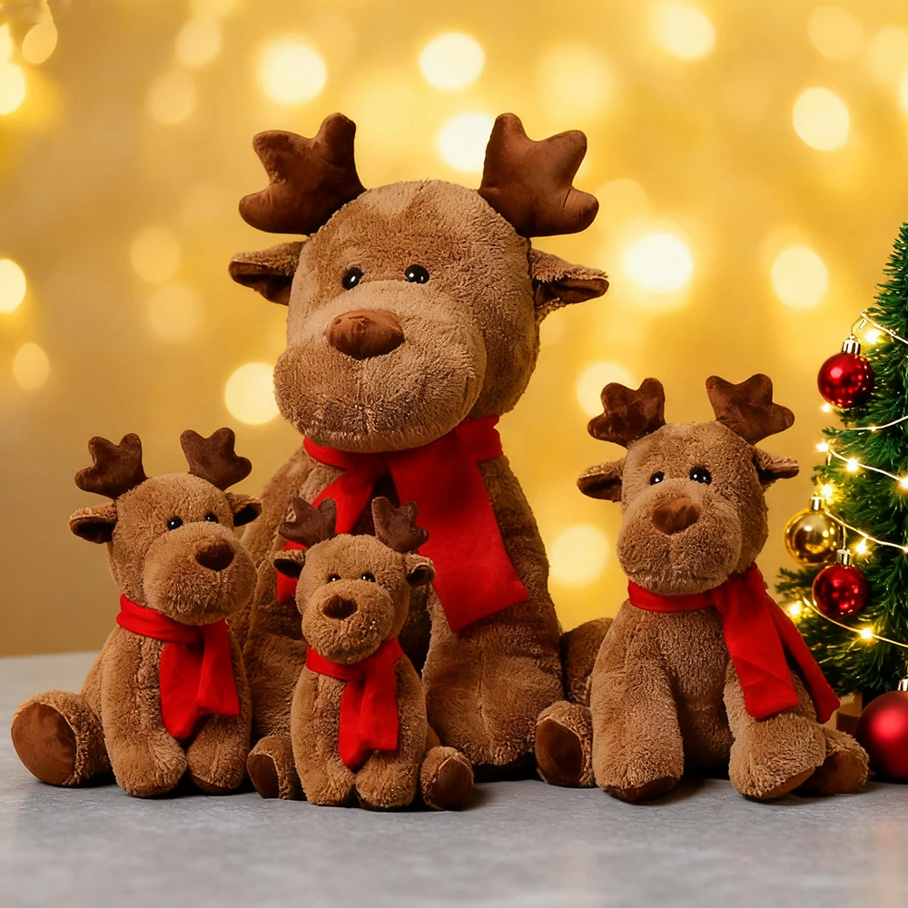 Gosedjur i sött julset med flera figurvarianter och festlig design, 30–80 cm 5 Gosedjur i sött julset med flera figurvarianter och festlig design, 30–80 cm - Bild 5