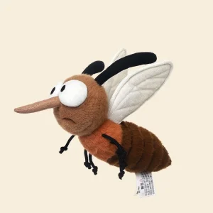 Roliga insektsfigurer som gosedjur i kawaii-stil med verklighetstrogen plyschdesign
