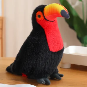Toucan gosedjur med färgstark näbb, mjuk fågel i gult, blått, rött och vitt, 20–40 cm 18 Toucan gosedjur med färgstark näbb, mjuk fågel i gult, blått, rött och vitt, 20–40 cm