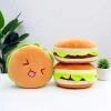 Hamburgerformat gosedjur i flera figurvarianter, fluffig plyschkudde, 40 cm
