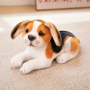 Hund som gosedjur med realistiskt dalmatiner- och beaglevalpsmotiv, 25–30 cm 30 Hund som gosedjur med realistiskt dalmatiner- och beaglevalpsmotiv, 25–30 cm