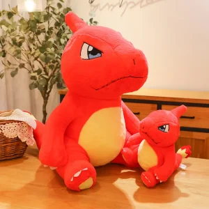Charmeleon gosedjur från Pokémon med Charmander, i kawaii-animestil, 40–120 cm