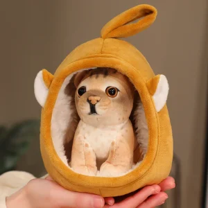 Djurfigurer som små gosedjur i kawaii-stil, förpackade i en bo-påse, 18 cm 18 Djurfigurer som små gosedjur i kawaii-stil, förpackade i en bo-påse, 18 cm