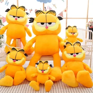 Garfield som rund och fyllig katt, ett gulligt gosedjur i kawaii-stil med mjuk form 12 Garfield som rund och fyllig katt, ett gulligt gosedjur i kawaii-stil med mjuk form