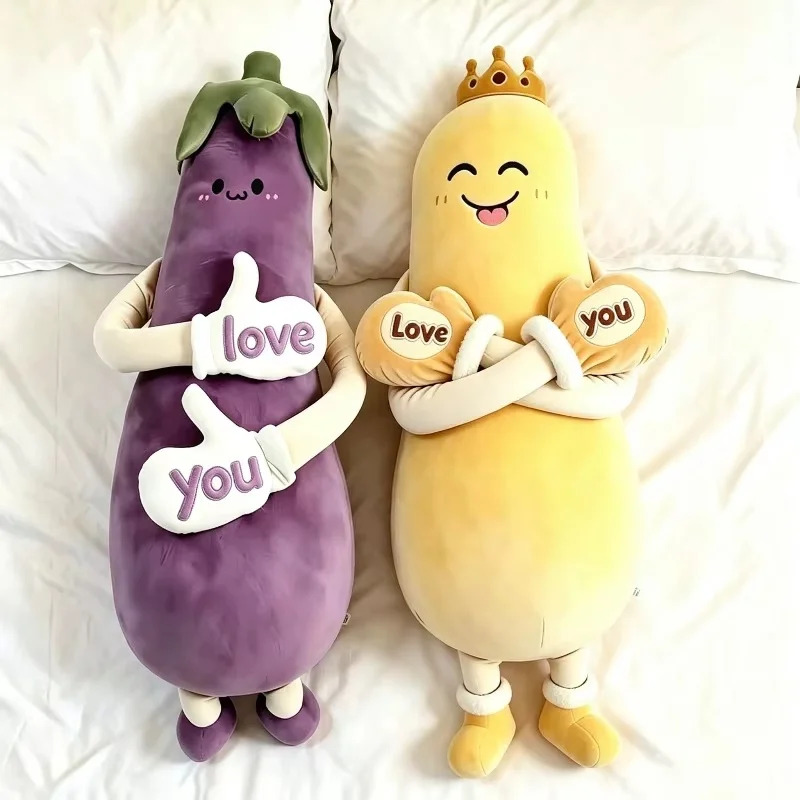 Kramkudde som aubergineformat gosedjur med kreativ lyckogest i flera figurvarianter 6 Kramkudde som aubergineformat gosedjur med kreativ lyckogest i flera figurvarianter - Bild 6