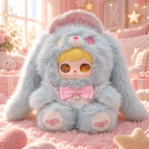 Sweet Bunny Wonderland, set med nio mjuka och fluffiga kanindockor i kawaii-stil 22 Sweet Bunny Wonderland, set med nio mjuka och fluffiga kanindockor i kawaii-stil
