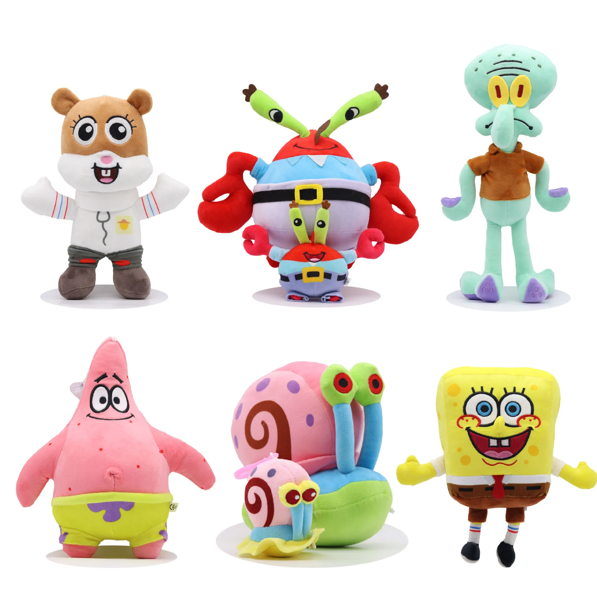 Väskhängen med SpongeBob-karaktärer som mjuka figurer, i storlekarna, 10–33 cm 2 Väskhängen med SpongeBob-karaktärer som mjuka figurer, i storlekarna, 10–33 cm - Bild 2