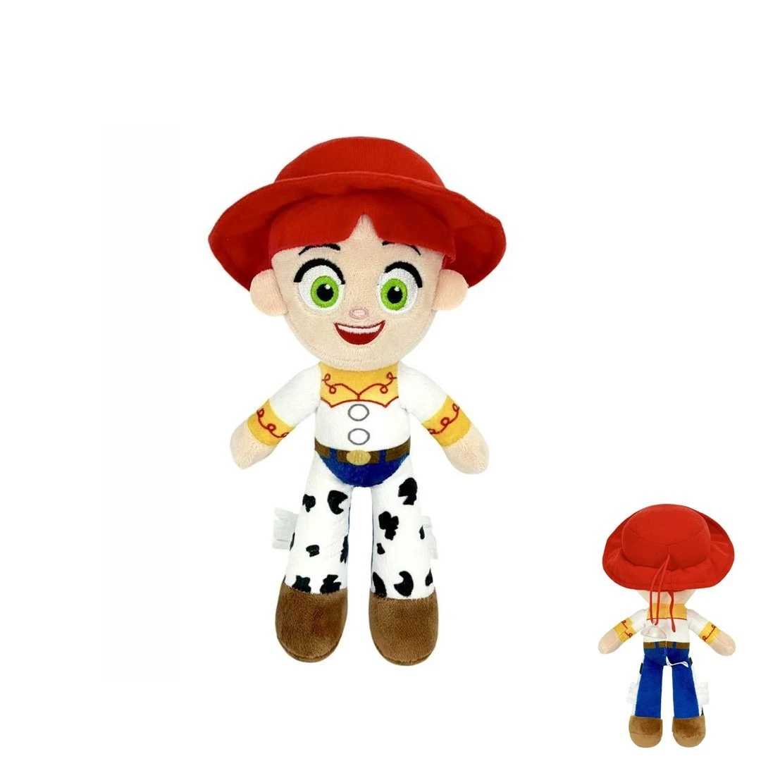 Woody-gosedjur från Toy Story i söt tecknad anime-stil, format som hänge, 27 cm 24 Visa cowboydockan framifrån och bakifrån med röd hatt och fläckig skjorta.