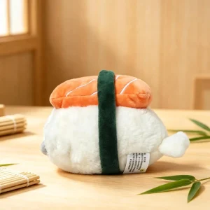 Säl gosedjur på, mjukt kramdjur med söt och lekfull design av lax-sushi, 18 cm 12 Säl gosedjur på, mjukt kramdjur med söt och lekfull design av lax-sushi, 18 cm