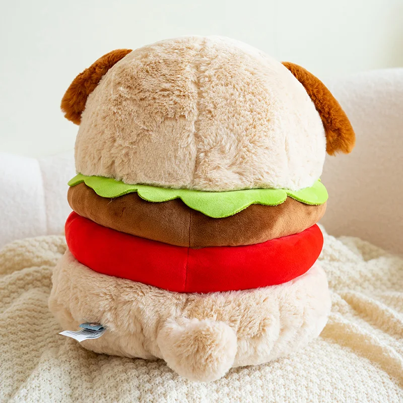 Hund gosedjur som hamburgare, med valpmotiv och hundkudde för soffan, 23–35 cm 6 Hund gosedjur som hamburgare, med valpmotiv och hundkudde för soffan, 23–35 cm - Bild 6