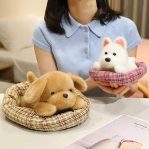 Hund gosedjur, Lazy och verklighetstrogen, 20–26 cm 11 Hund gosedjur, Lazy och verklighetstrogen, 20–26 cm
