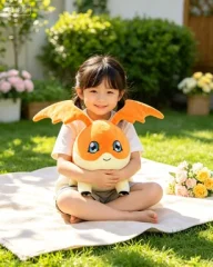 Patamon gosedjur, tecknad and anime style och mjuk, digimon stil vingar högt, 35 cm
