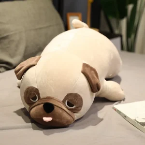 Hund gosedjur i mopsform som sovkudde och plyschkudde i kawaii-stil, 50–60 cm 13 Hund gosedjur i mopsform som sovkudde och plyschkudde i kawaii-stil, 50–60 cm