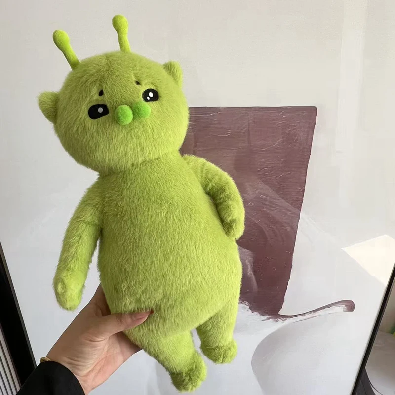 Grönt kattgosedjur som kattkudde i söt alien- och kawaii-animestil, 45–70 cm 2 Grönt kattgosedjur som kattkudde i söt alien- och kawaii-animestil, 45–70 cm - Bild 2