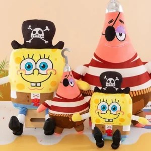 SpongeBob SquarePants-karaktärer gosedjur som plyschkudde i tecknad stil, 40–100 cm