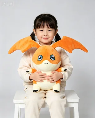 Patamon gosedjur, tecknad and anime style och mjuk, digimon stil vingar högt, 35 cm 4 Patamon gosedjur, tecknad and anime style och mjuk, digimon stil vingar högt, 35 cm - Bild 4