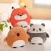 Gosedjur i flera figurvarianter, kawaii-inspirerad klämbar plyschkudde, 40 cm