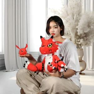 Culumon gosedjur från Digimon, kawaii plyschkudde i tecknad anime-stil, 35 cm