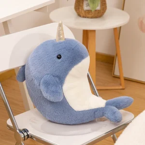 Haj och säl gosedjur som plyschkudde, Sea animal theme och mjuk
